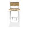 Calbas White Outdoor Bar Stool, Outdoor Stool by Uttermost, 1'7.75" width x 3'6.25" height x 1'10.6" depth thumbnail 1