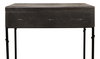 Grey Leather Shagreen Box On Stand, by Sarreid, 10" length x 2' width x 2'1" height thumbnail 6