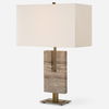 Turning Point Travertine Table Lamp thumbnail 0