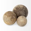 Carrick (Set of 3) Natural Wood Decorative Spheres, Decorative Object by Mercana, 5" length x 5" width x 5" height thumbnail 7