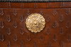 Baron's Leather Box  Oxblood, by Sarreid, 8" length x 1'8" width x 9" height thumbnail 3