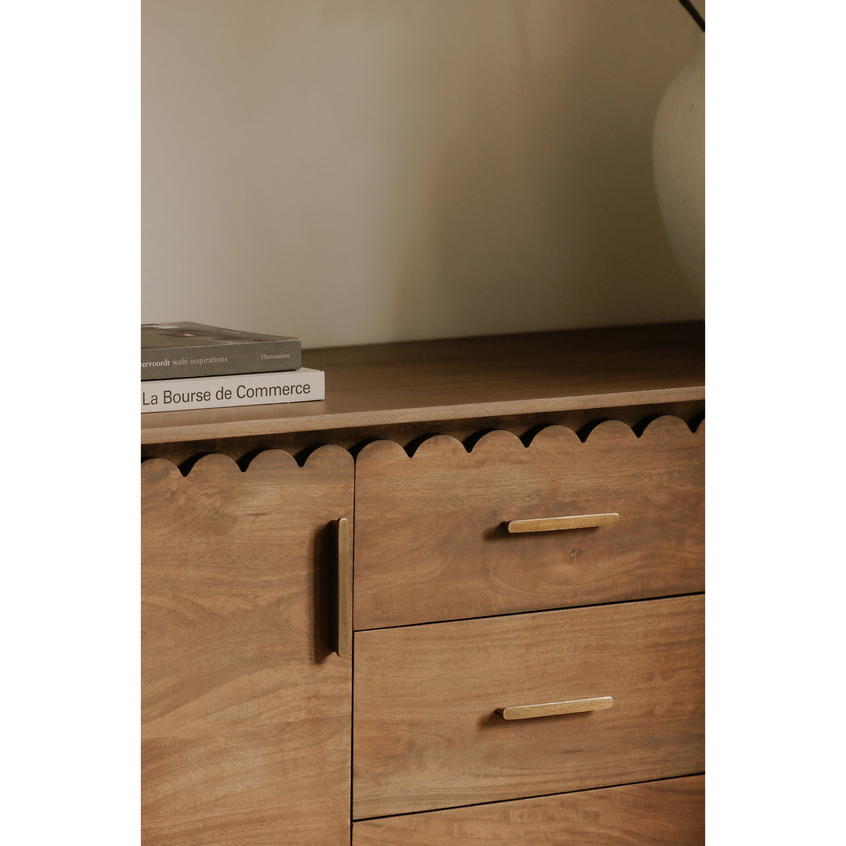 Wiley 3 Drawer Sideboard Vintage Brown, Cabinets & Sideboard by Moe's Home, 60" width x 30" height x 19" depth View 12