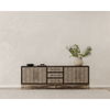 Mako Sideboard Large Grey, Cabinets & Sideboard by Moe's Home, 100" width x 34" height x 18" depth thumbnail 7