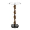 Remolino Bronze Drink Table, Side & End Table by Uttermost, 10" width x 22.25" height x 10" depth thumbnail 6