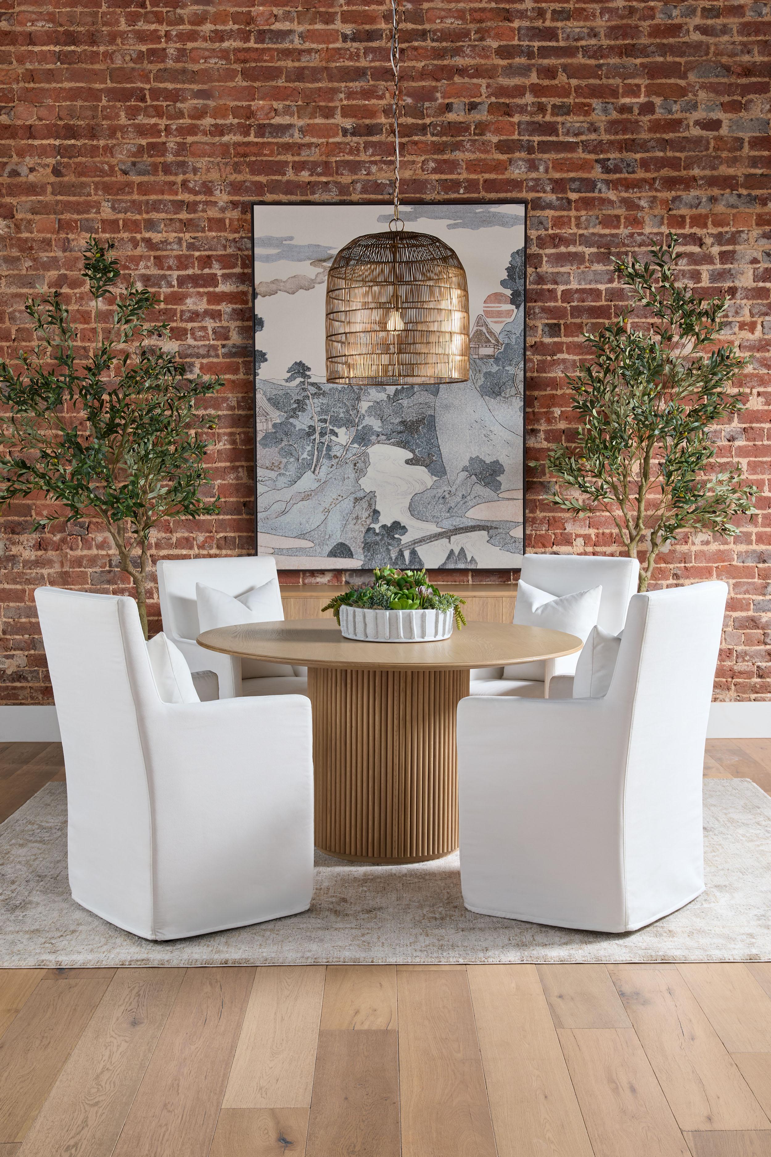 Belfast 54' Round Dining Table, by Essentials for Living, 54" width x 29.75" height x 54" depth View 12