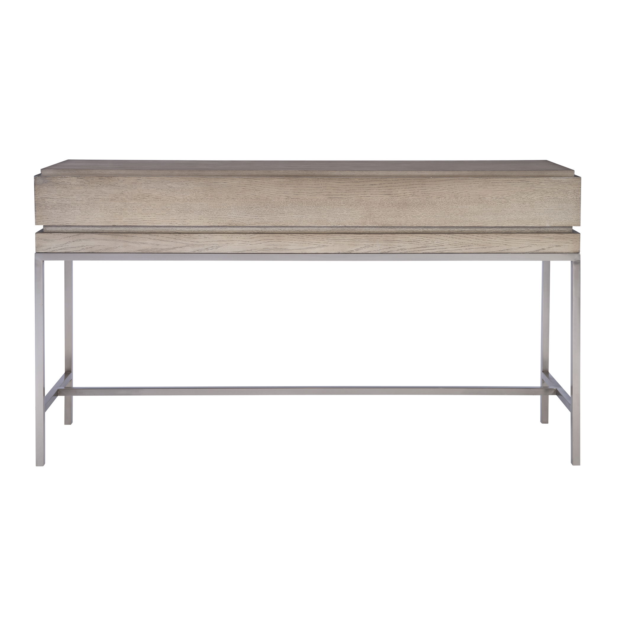 Kamala Gray Oak Console Table, Furniture by Uttermost, 54" width x 30" height x 13.5" depth View 8