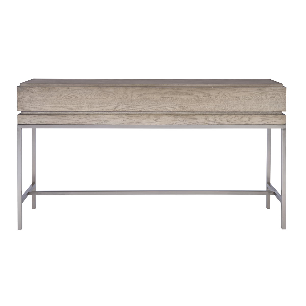 Kamala Gray Oak Console Table, by Uttermost, 54" width x 30" height x 13.5" depth View 8