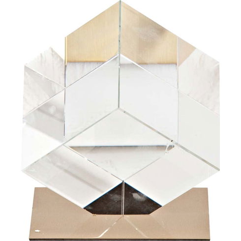 Lareina II Large 5L x 5W Clear Glass Cube
