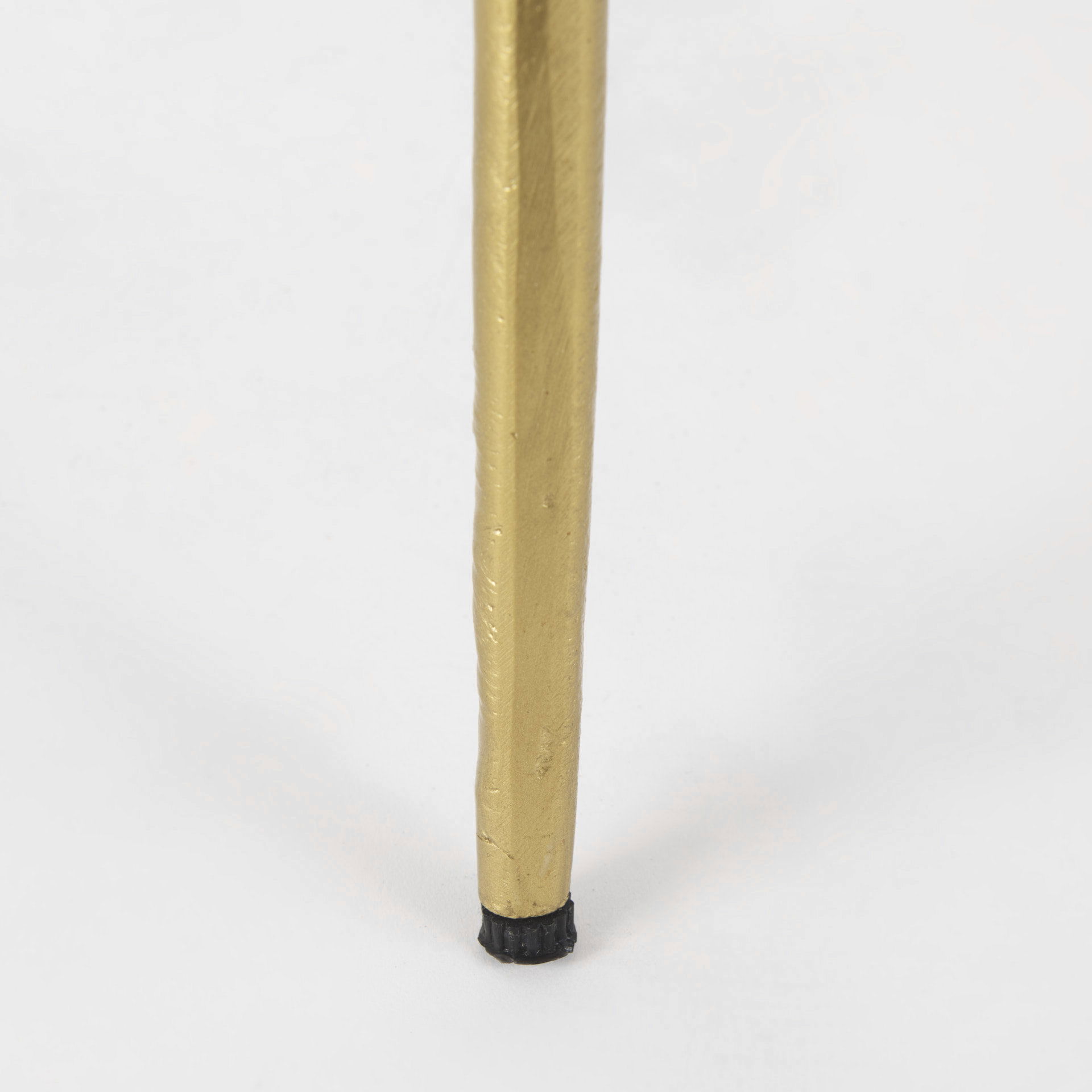 Vivienne   White Marble with Antique Gold Metal Round Small Side Table, Side & End Table by Mercana, 16" length x 16" width x 19" height View 10