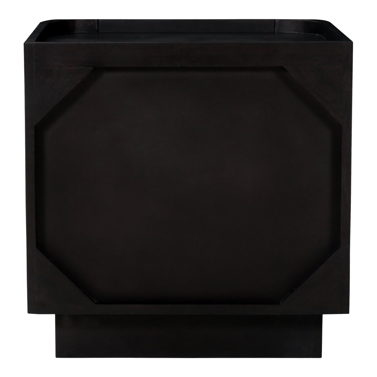Povera Nightstand Black, by Moe's Home, 20" width x 20" height x 18" depth View 6