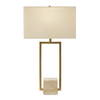 Warrick Modern Travertine Table Lamp, by Uttermost, 18" width x 31.5" height x 10" depth thumbnail 5