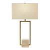 Warrick Modern Travertine Table Lamp, by Uttermost, 18" width x 31.5" height x 10" depth thumbnail 5