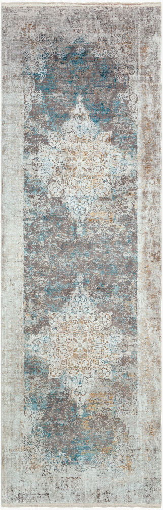 Solar Machine Woven Rug, by Surya, 9'10.11" length x 3'2.58" width