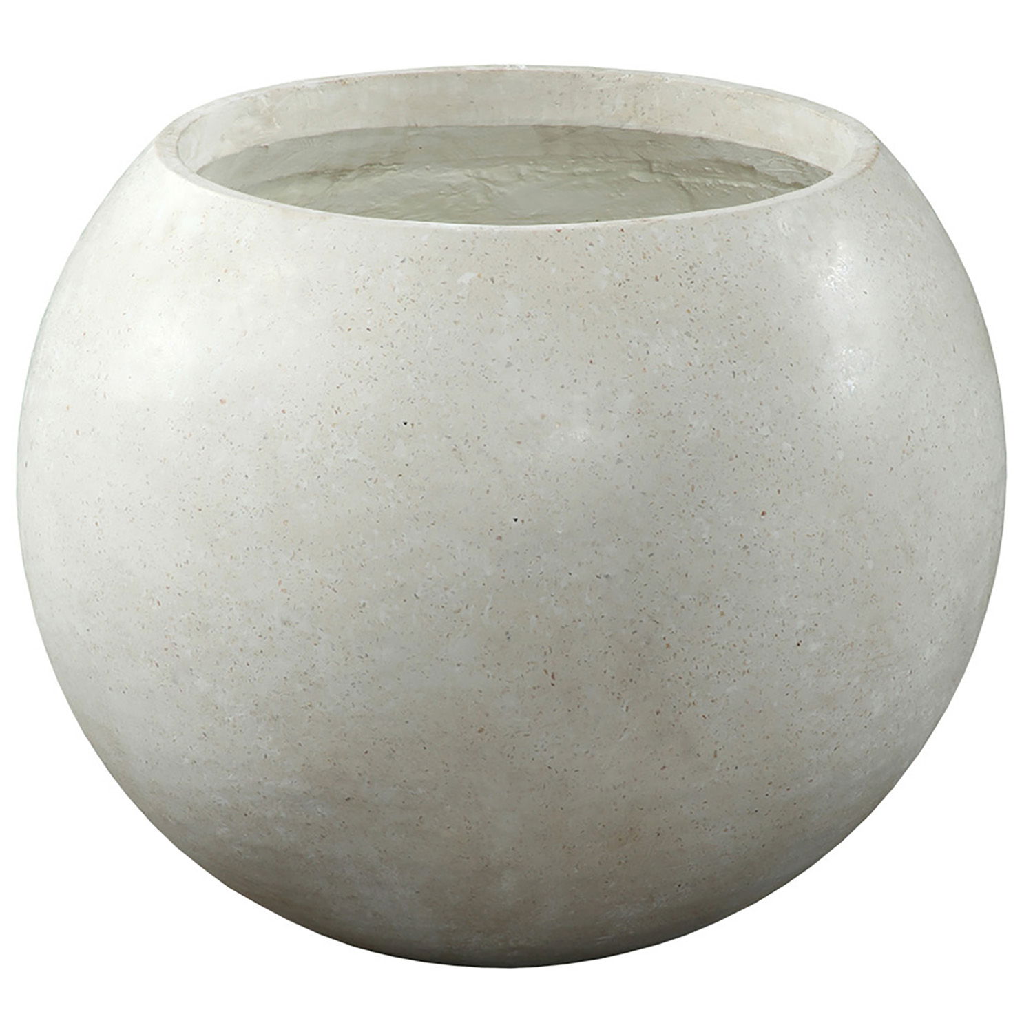Alan Pot- White Terrazzo  Outdoor, Planter by Dovetail, 16" width x 14" height x 16" depth