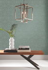 Quatrefoil Trellis Blue Peel & Stick Wallpaper thumbnail 1