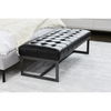 Wyatt Leather Bench Black thumbnail 4