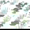 Plant Party Green Peel & Stick Wallpaper, by York Wall, 20' length x 1'8.5" width x 0.02" depth thumbnail 1
