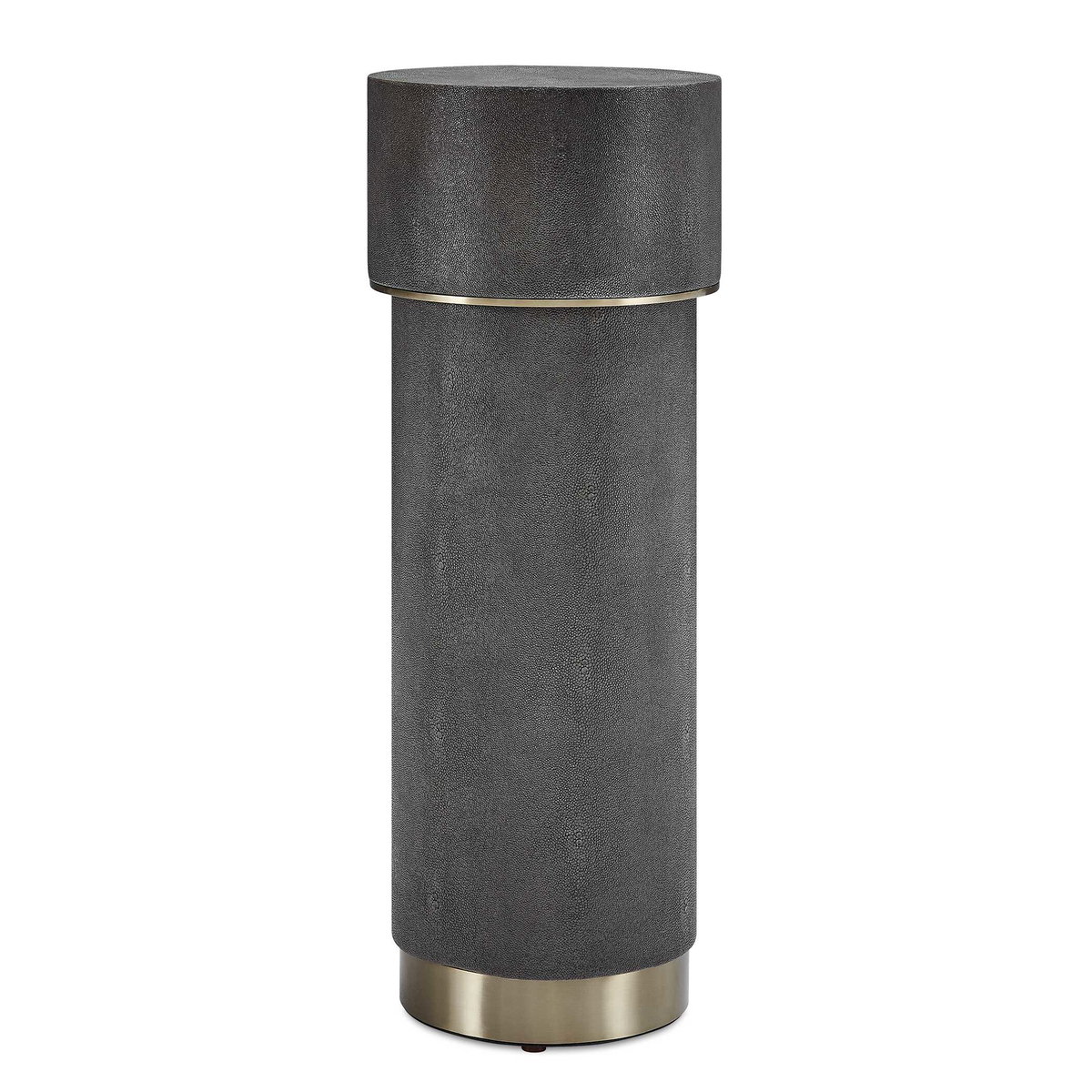 Wessex Charcoal Drink Table, Side & End Table by Uttermost, 8.5" width x 22.5" height x 8.5" depth View 1