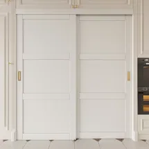 Online Designer Business/Office 80" Paneled Sliding Doors of Pantry & Closet with Hardware & Handles