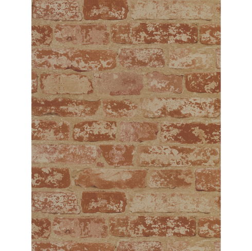 Up the Wall Red & Taupe Wallpaper