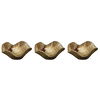 Tamarine Wood Wall Art Set/3, Sculptural Wall Art by Uttermost, 10" width x 10" height x 4.3" depth thumbnail 1