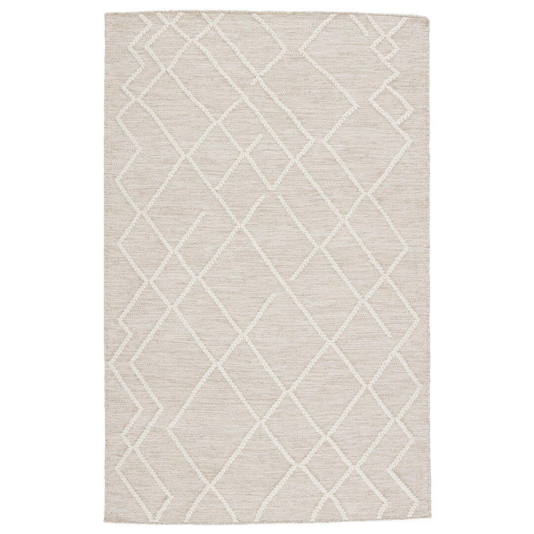 Jaipur Living Moab Natural Geometric Light Gray/ Ivory Area Rug 5'X8' large image 