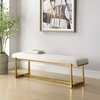 Midas Antique Gold Bench, Dining Chair by Uttermost, 60" width x 19.5" height x 18" depth thumbnail 4
