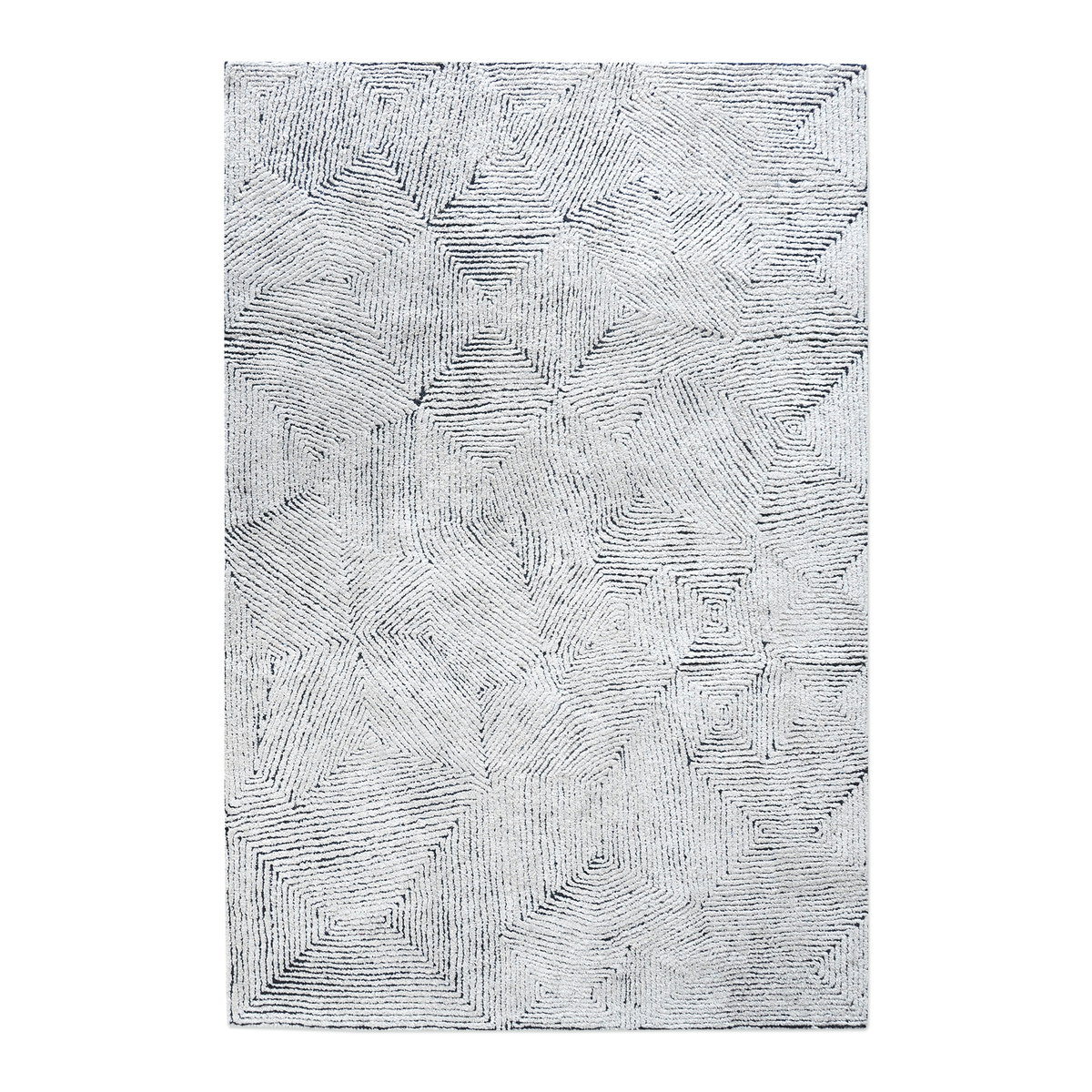 Maze Blue 8 X 10 Rug, by Uttermost, 8' width x 10' height x 0.37" depth View 1