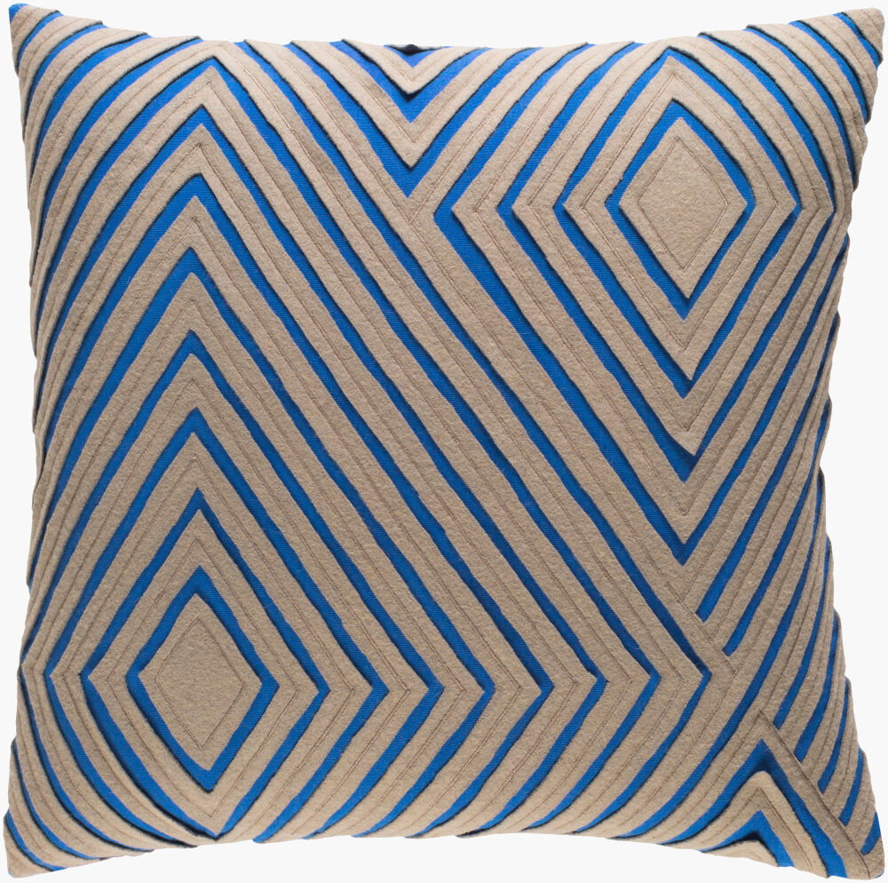 Denmark Accent Pillow, Decorative Pillow by Surya, 18" length x 18" width