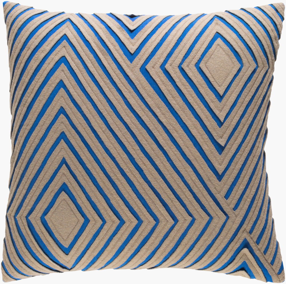 Denmark Accent Pillow Poly, Decorative Pillow by Surya, 18" length x 18" width