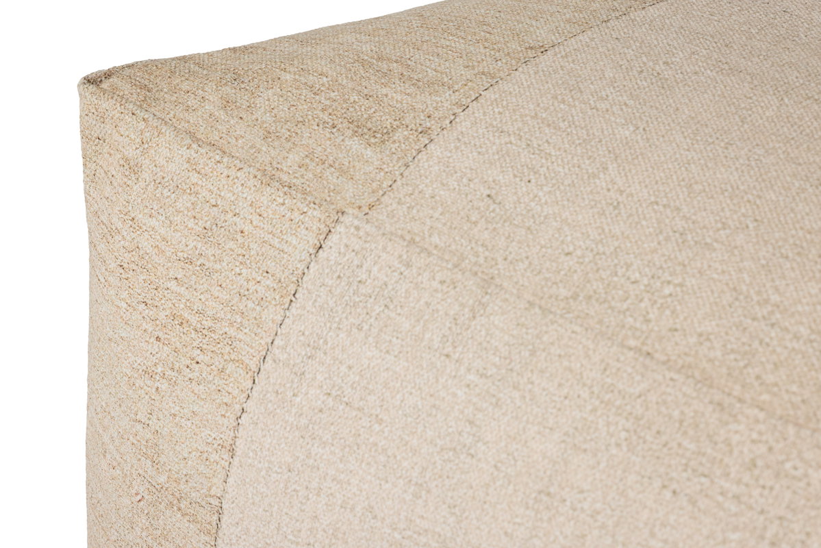 Loloi Ivory, Ottoman, 36" length x 36" width x 17" height View 3