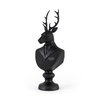 Mozart 22.5H Black Painted Resin Deer In A Suit Bust, Decorative Object by Mercana, 8.2" length x 6" width x 22.5" height thumbnail 1