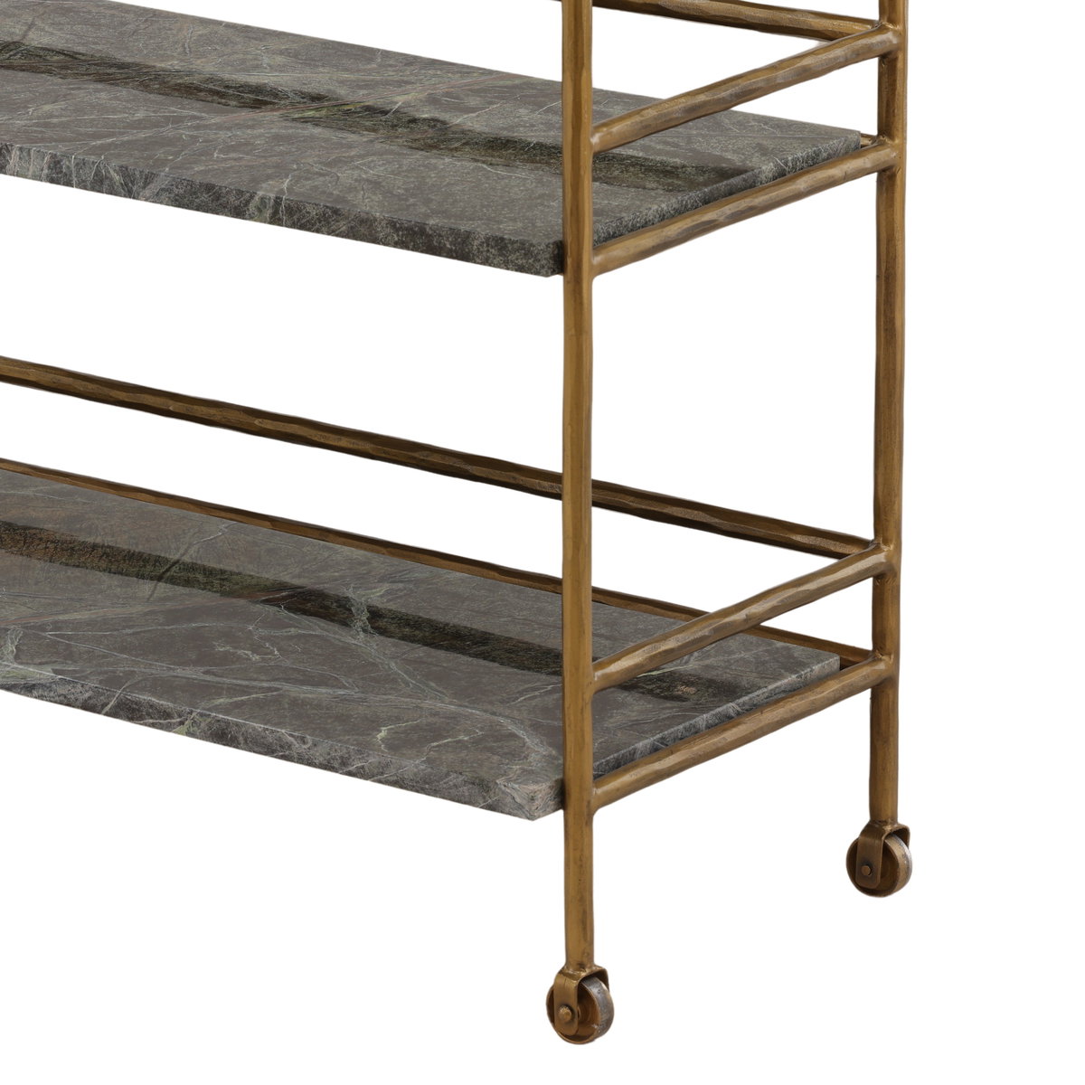 Loxley Bar Cart Brown, Bar Carts & Cabinet by Dovetail, 36" width x 39" height x 15" depth View 4