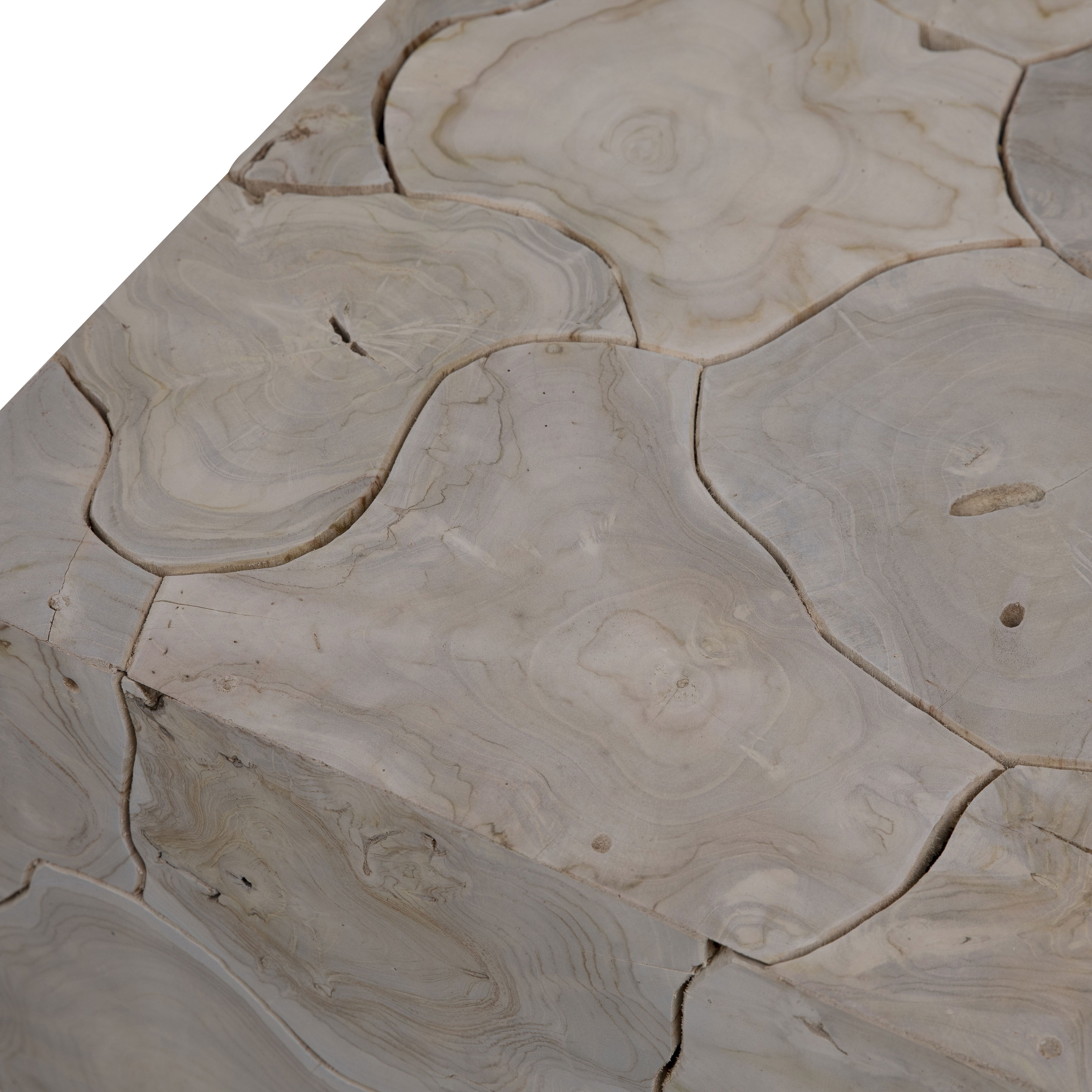 Briar Coffee Table Blch, by Dovetail, 47" width x 16" height x 31" depth View 4