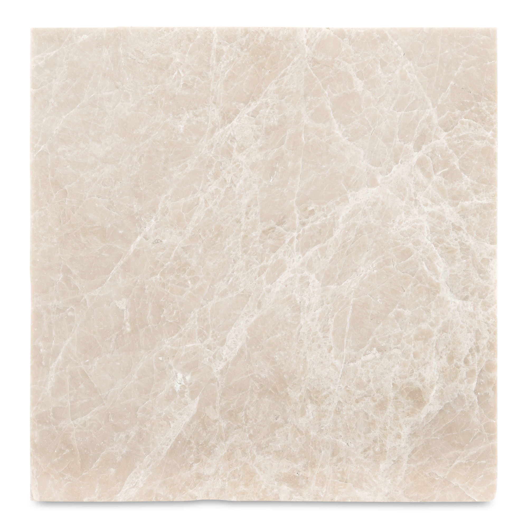 River Side Table Botticino Marble, Side & End Table by Moe's Home, 12.5" width x 24" height x 12.5" depth View 4