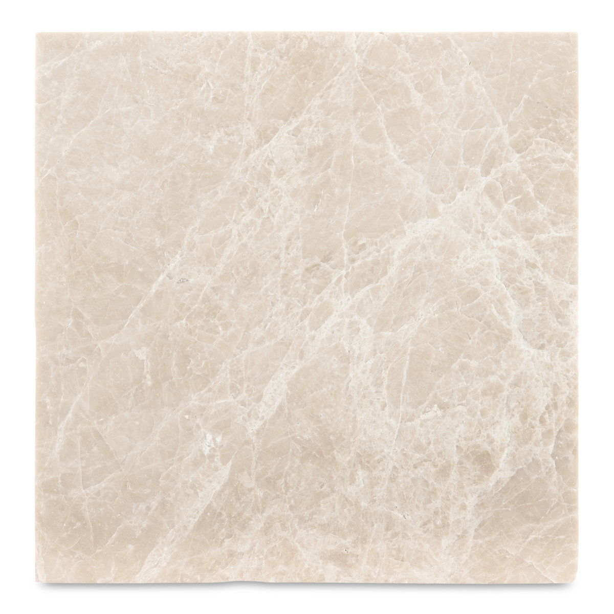 River Side Table Botticino Marble, Side & End Table by Moe's Home, 12.5" width x 24" height x 12.5" depth View 4