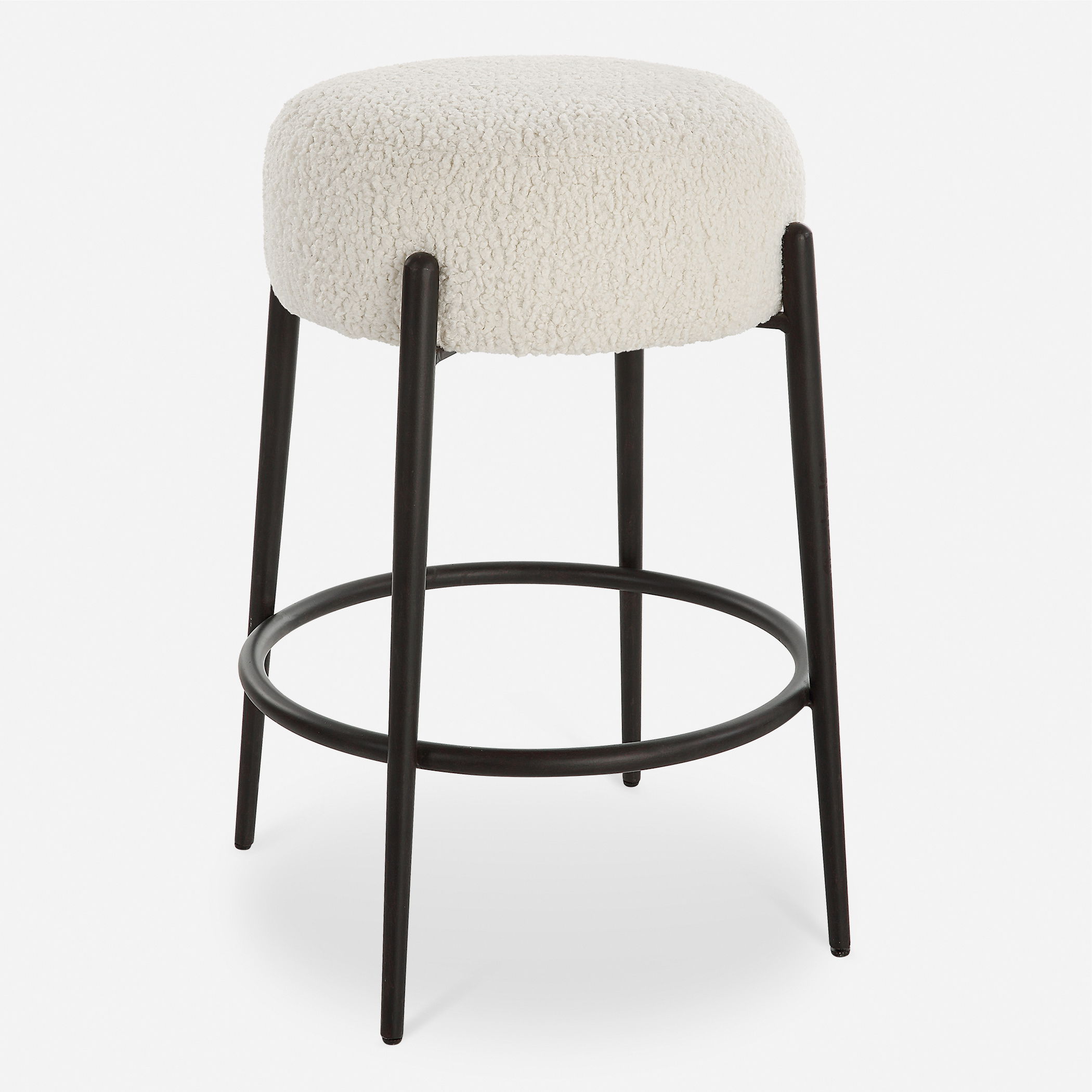 Arles Plush Counter Stool large image 