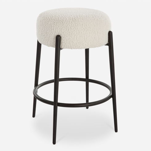 Arles Plush Counter Stool