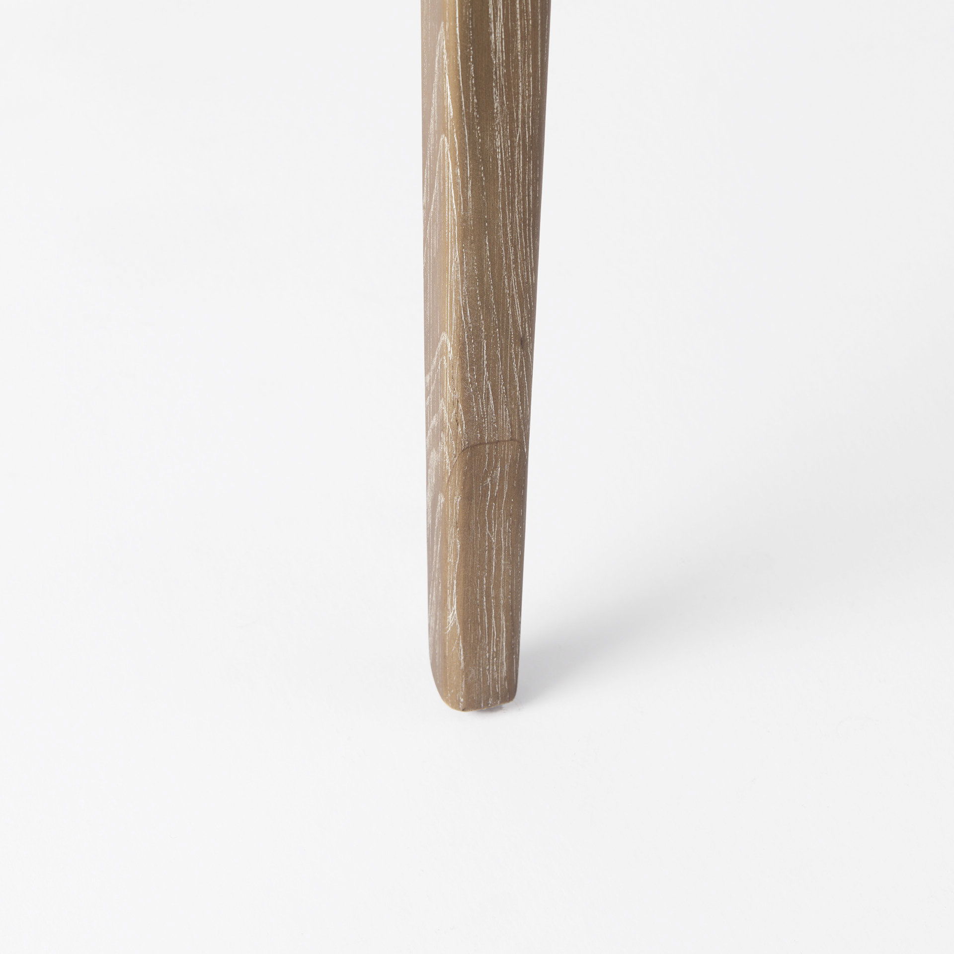 Clara Light Brown Wood with Cream Fabric Seat and Cane Back Armless Dining Chair, by Mercana, 18" length x 23.25" width x 33.75" height View 13