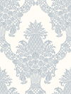 Pineapple Plantation Periwinkle & White Wallpaper thumbnail 0