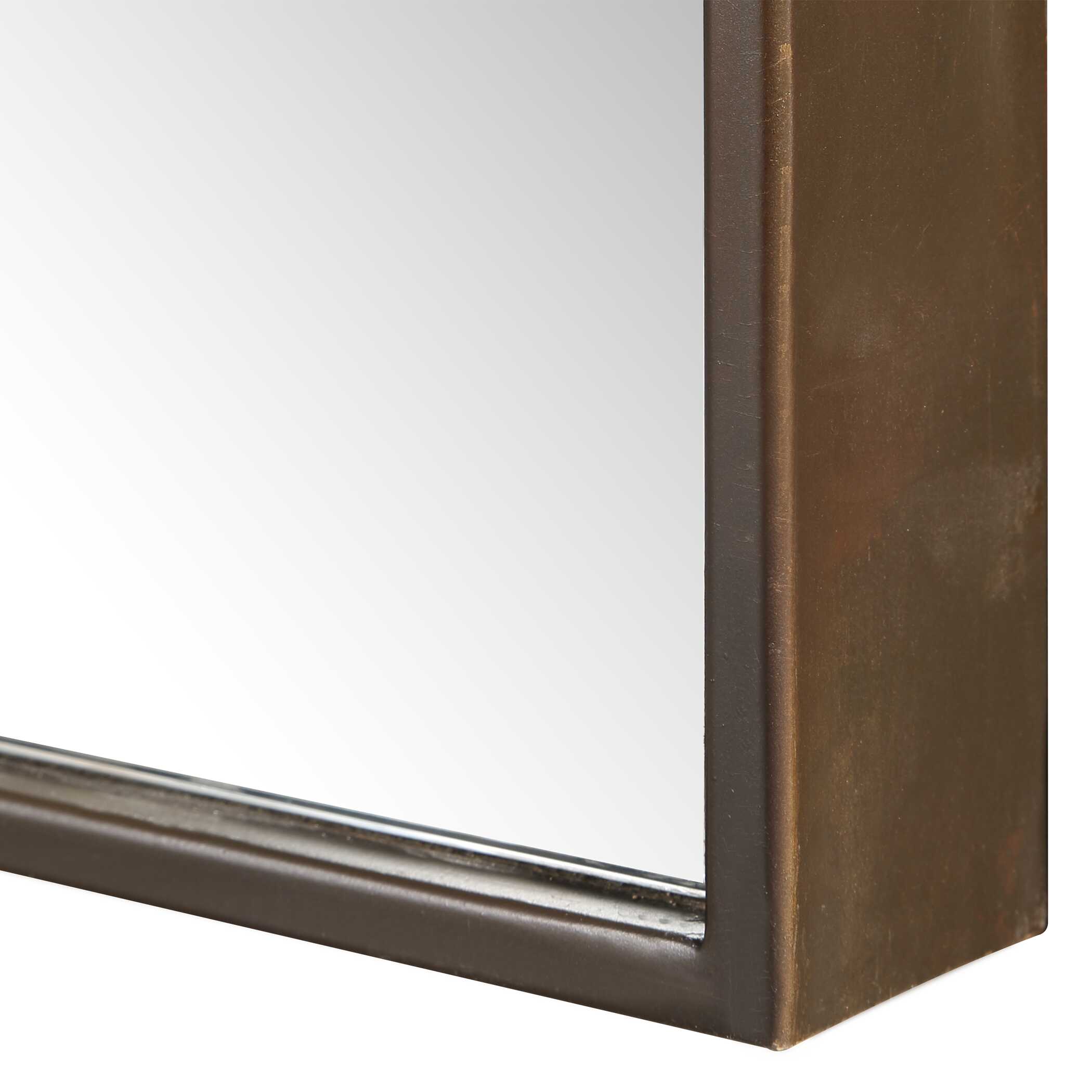 Patterson Bronze Dressing Mirror, by Uttermost, 28" width x 72" height x 2" depth View 6