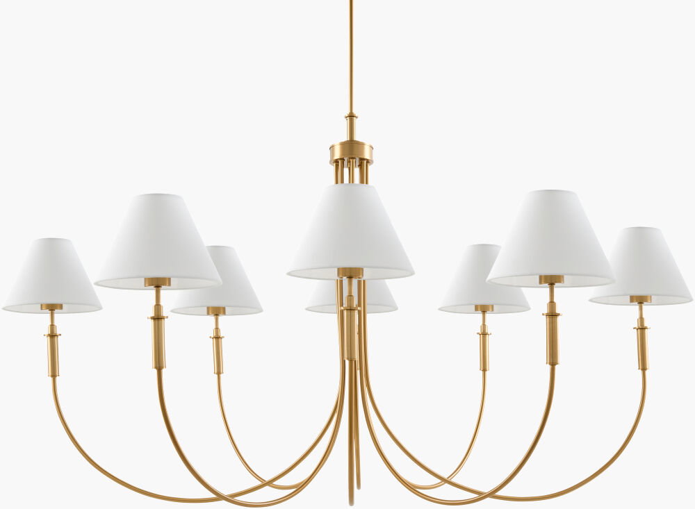 Montclaire Chandelier, by Surya, 38" length x 64" width x 34" height