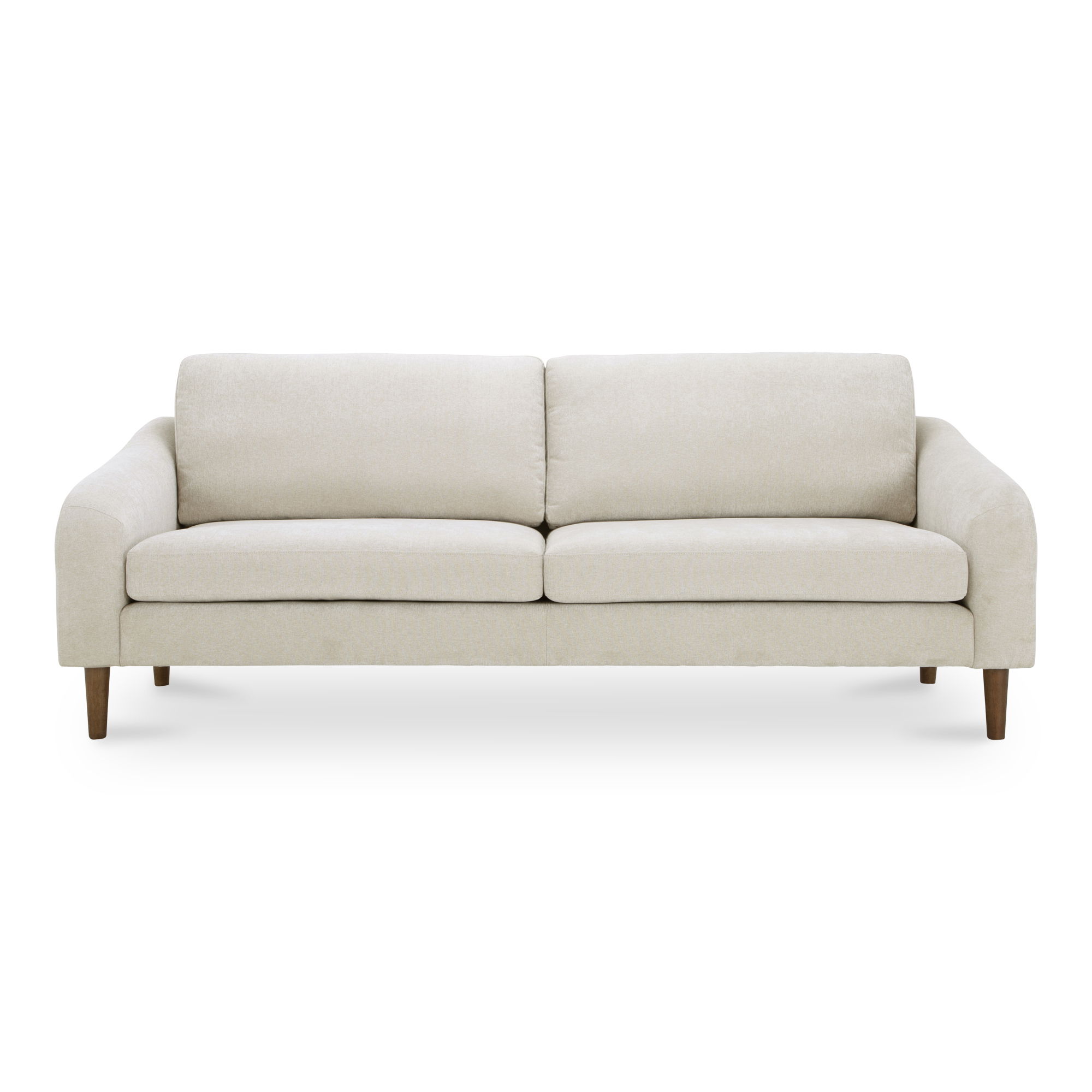 Quinn Sofa Oatmeal, Sofas & Sectional by Moe's Home, 86.6" width x 33.5" height x 34.8" depth View 1