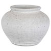 Floreana Round White Vase, by Uttermost, 12" width x 9" height x 12" depth thumbnail 4