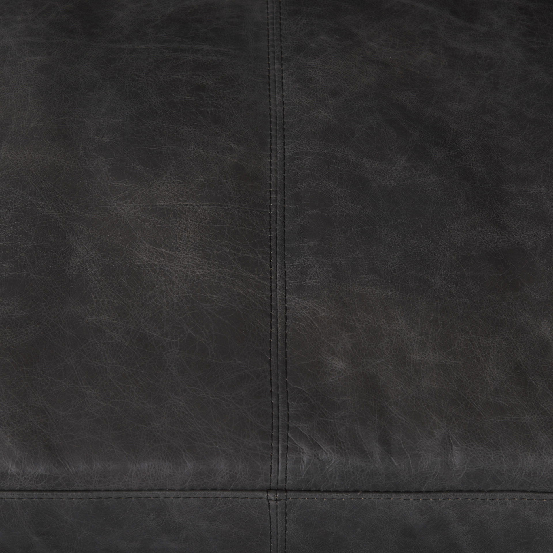 Cochrane 82L x 33W x 32.3 Black Leather Three Seater Sofa large image 
