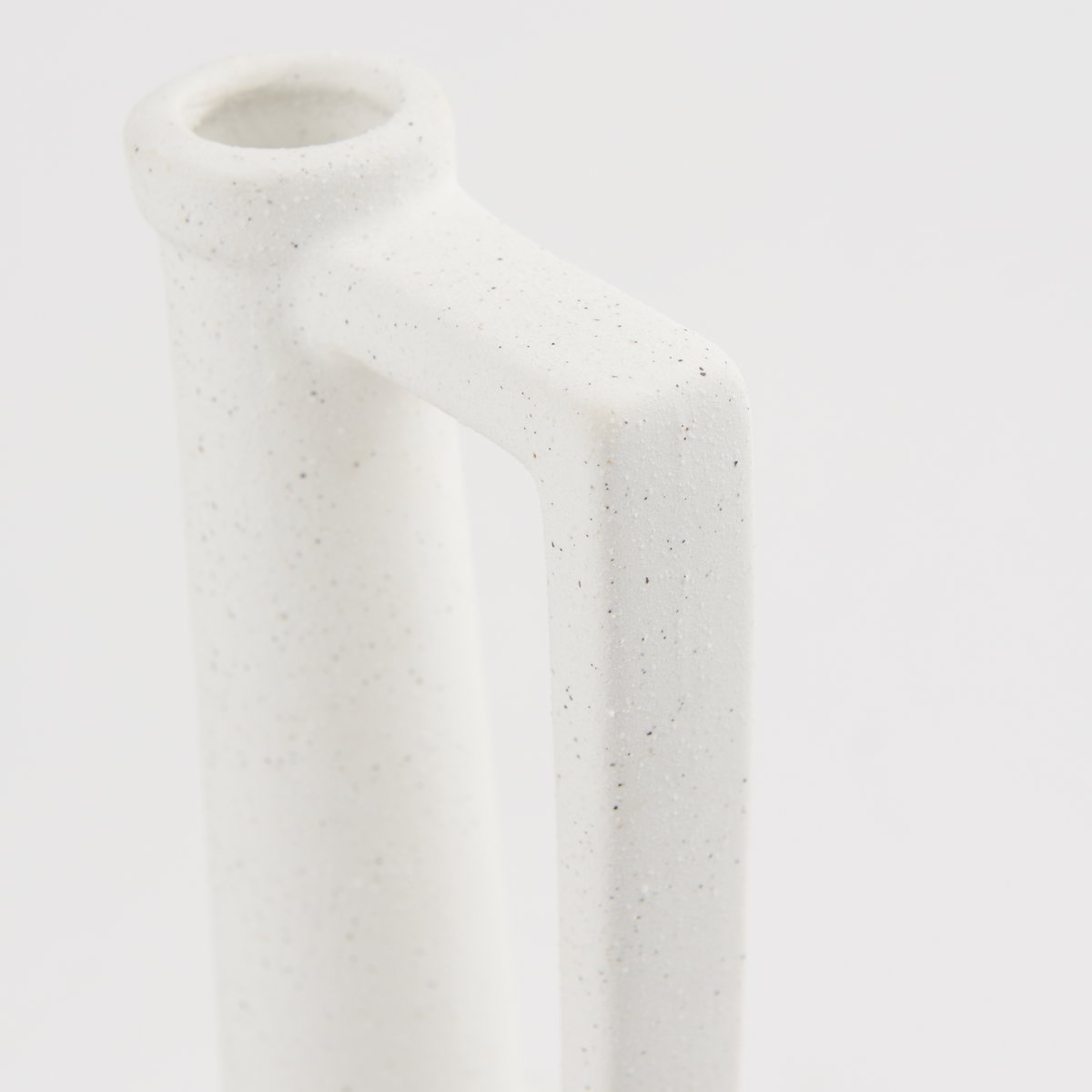 Burton 14.2H Medium White Ceramic Jug Vase, by Mercana, 5.51" length x 5.51" width x 12.6" height View 8