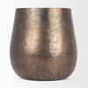 Quade Large Textured Gold Metal Planter, Vase by Mercana, 9" length x 9" width x 9" height thumbnail 7
