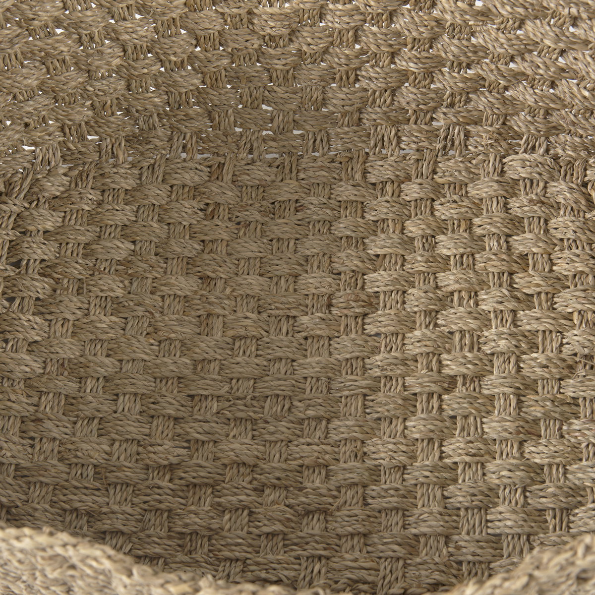 Emra (Set of 3) Light Brown Seagrass Rectangular Basket with Handles, Bins & Basket by Mercana, 17.32" length x 11.81" width x 7.87" height View 8