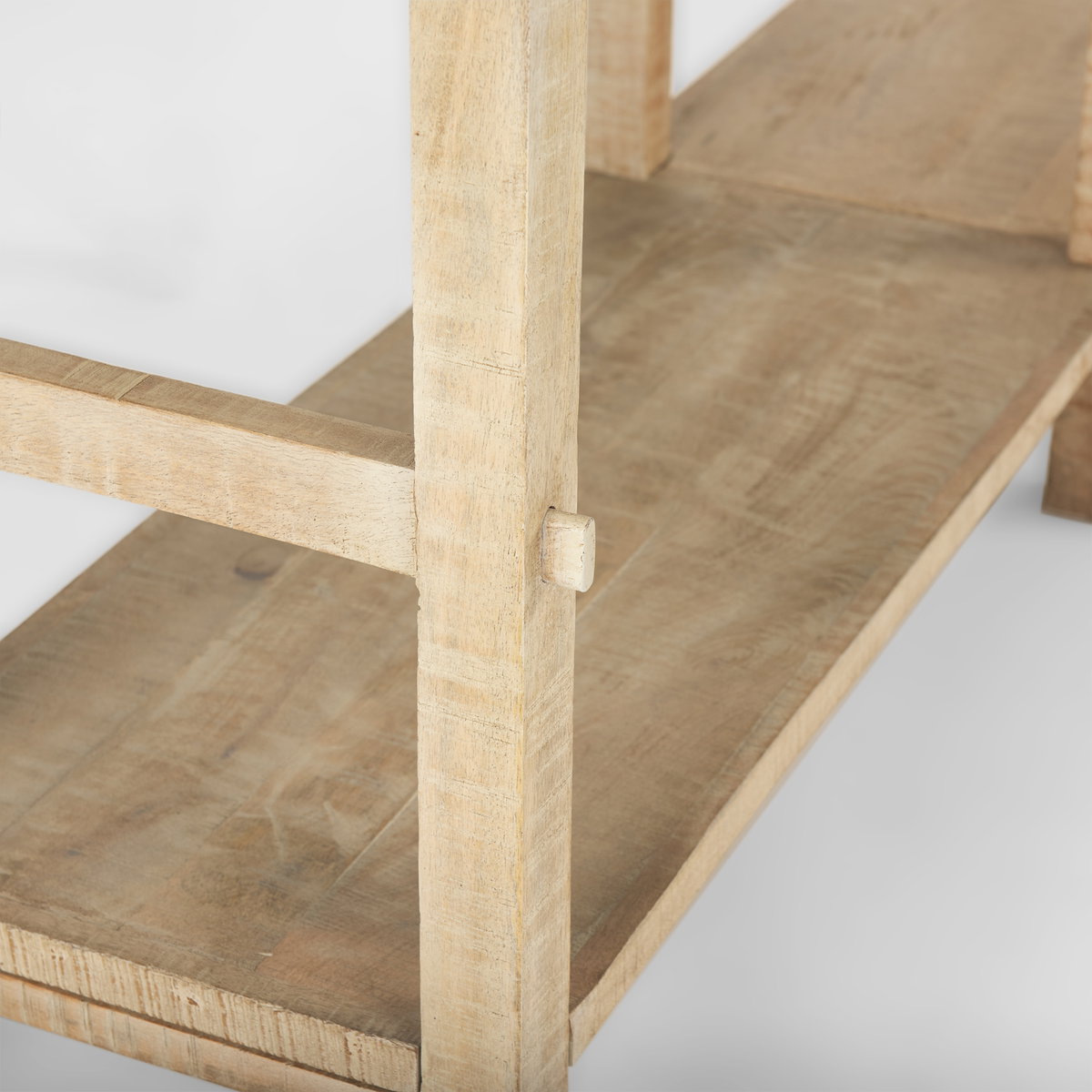 Rosie 76.8' Blonde Wood Console Table, by Mercana, 76.75" length x 16" width x 30" height View 8