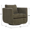 Abound Herb Swivel Chair, Accent Chair by Uttermost, 29.5" width x 26.5" height x 32" depth thumbnail 3